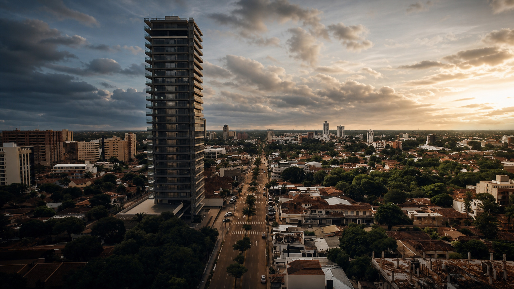Ambassador Business Center and the Santa Cruz de la Sierra skyline